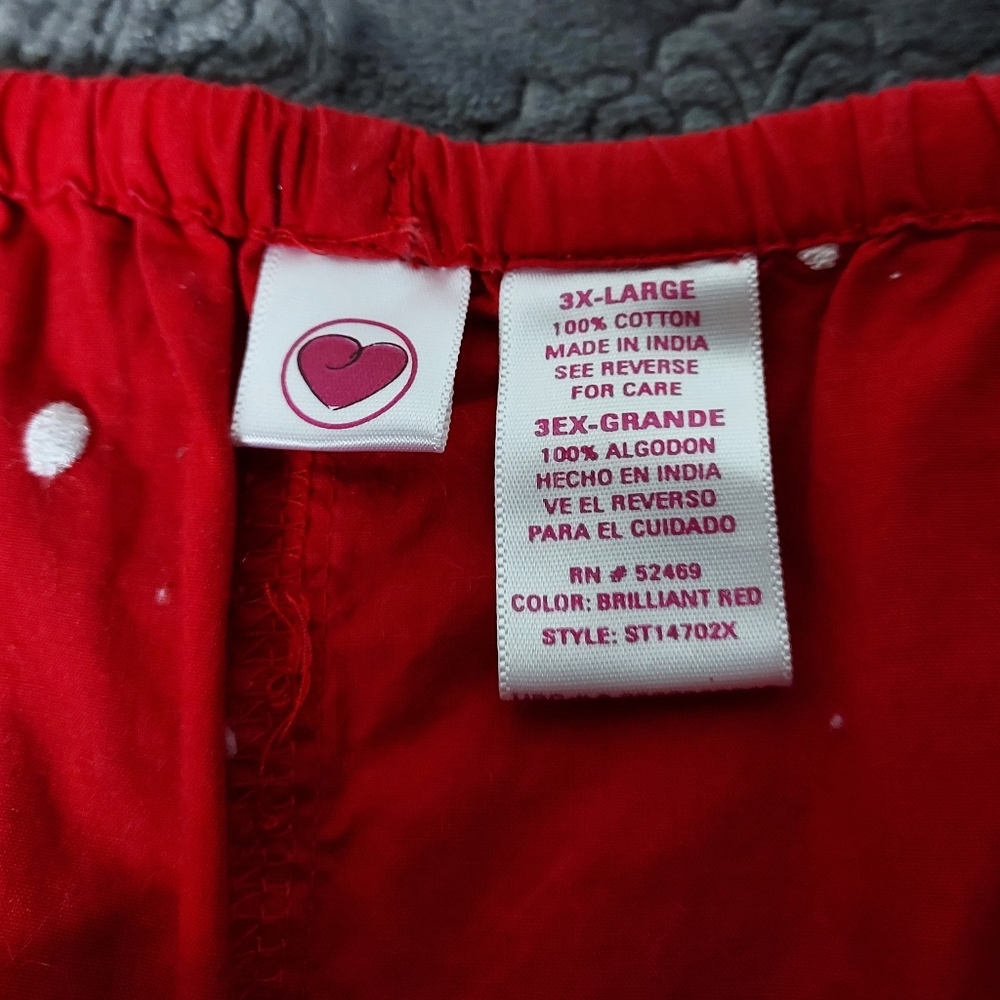 🥰 Valentine's Day thread heart Cotton pajama pants women's 3X - Picture 5 of 5